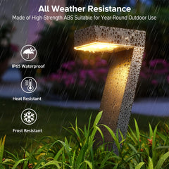 4 Pack Solar Pathway Lights Bright LED Outdoor Garden Lamps for Patio by Snagg An Outdoor Light