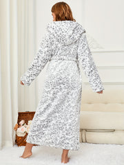 Women’s Leopard Print Fleece Robe by Snagg A Robe