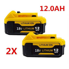 2 / 4 Pack 18 V 12.0 Ah Lithium-Ion Battery — Replacement for Dewalt 18 V Cordless Tools