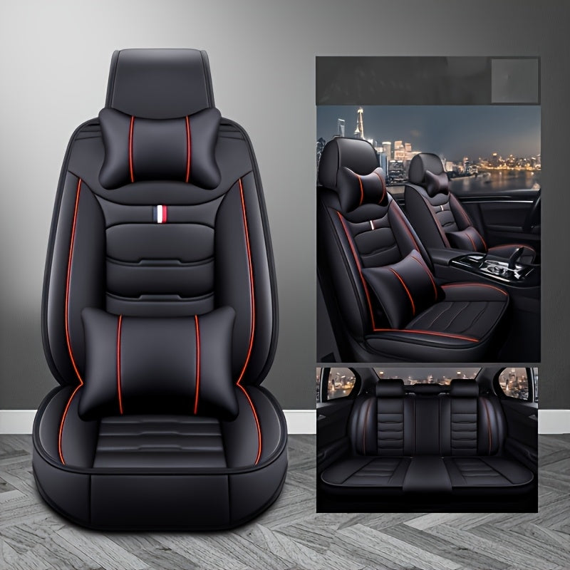 5 Seater Faux Leather Car Seat Cover Set by Snagg A Seat Cover