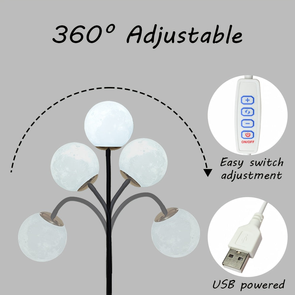 3D Moon LED Floor Lamp by Snagg A Floor Lamp