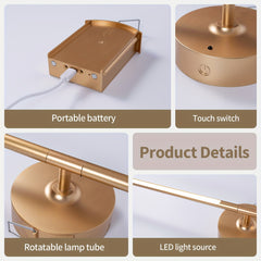 31.5" Battery-Powered Wall Sconce Wireless 360° by Snagg A Wall Light