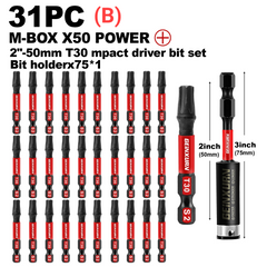 Impact Tough Magnetic Torx Screwdriver Bit Set – S2 Alloy Steel Star Bits