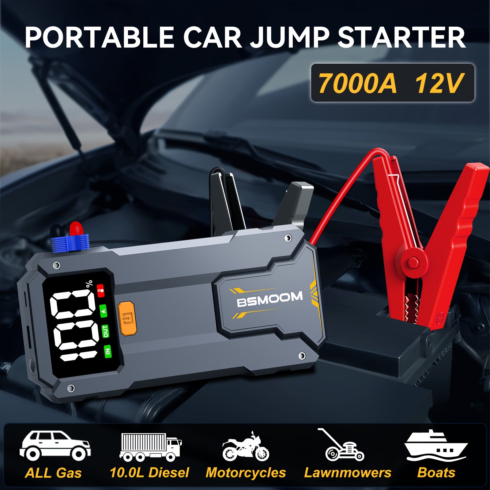 7000A Car Jump Starter by Snagg A Jump Starter