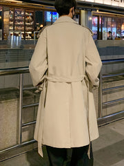 Men’s Double-Breasted Trench Coat with Belt by Snagg A Coat
