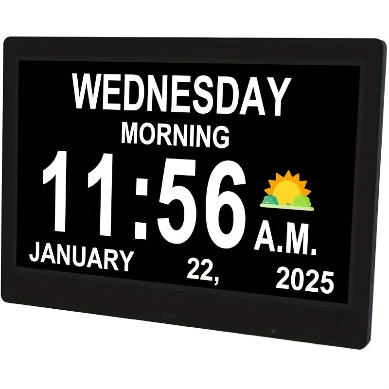 Large Digital Dementia Clock for Seniors by Snagg A Clock