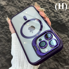 Luxury Magnetic Shockproof Full-Coverage Case - for iPhone 17 Series - H - Dark Purple / For - Phone Cases & Covers