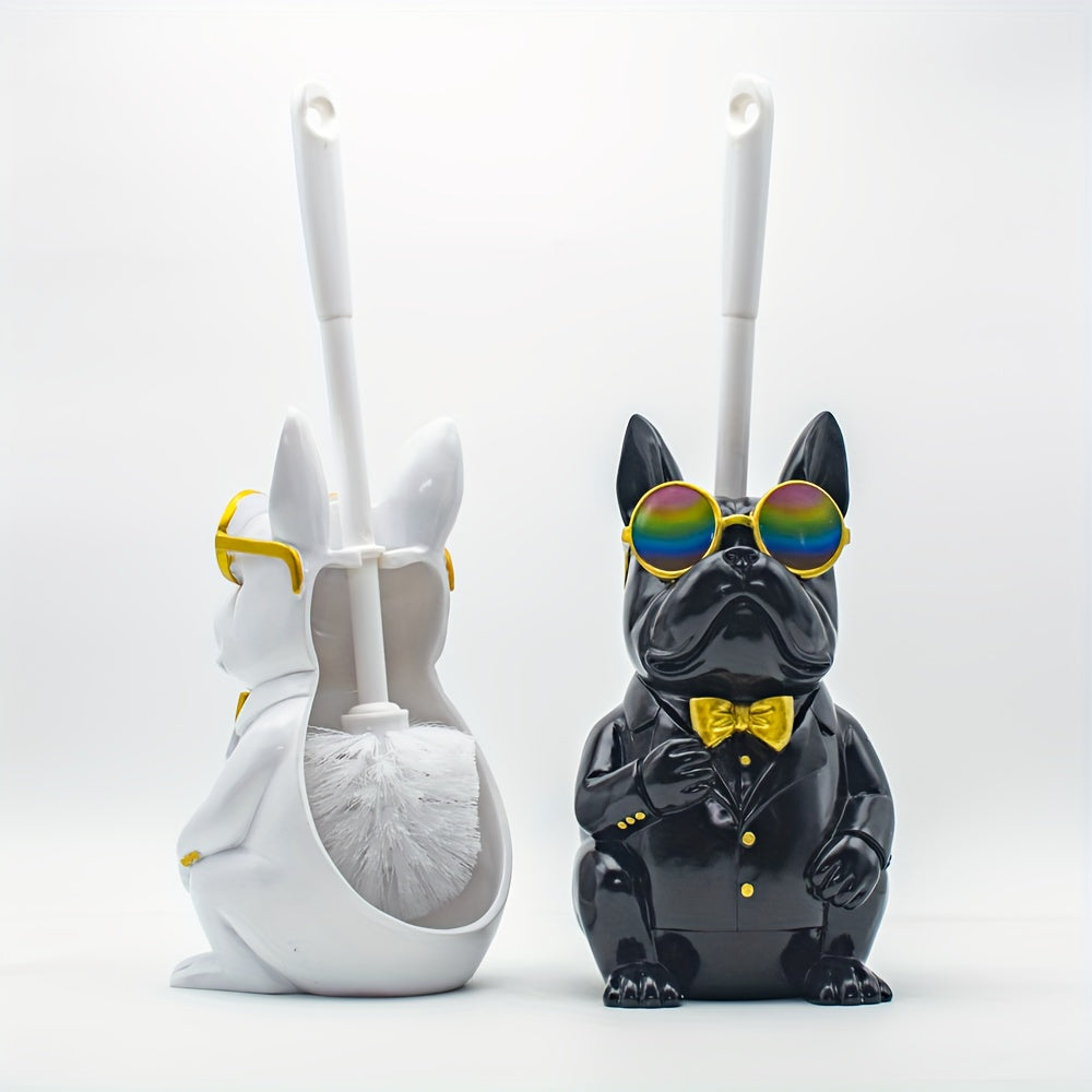 Resin Dog Sculpture Toilet Brush Holder by Snagg A Toilet Brush