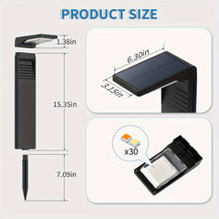 2 Pack Adjustable Warm/Cool White LED Solar Path Lights by Snagg An Outdoor Light