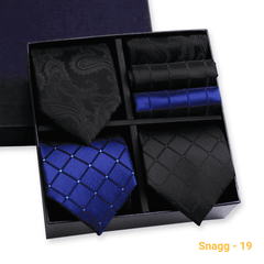 Formal Men’s Tie Collection — 3 Luxury Neckties & Handkerchiefs - GL-28 - Others In Fashion
