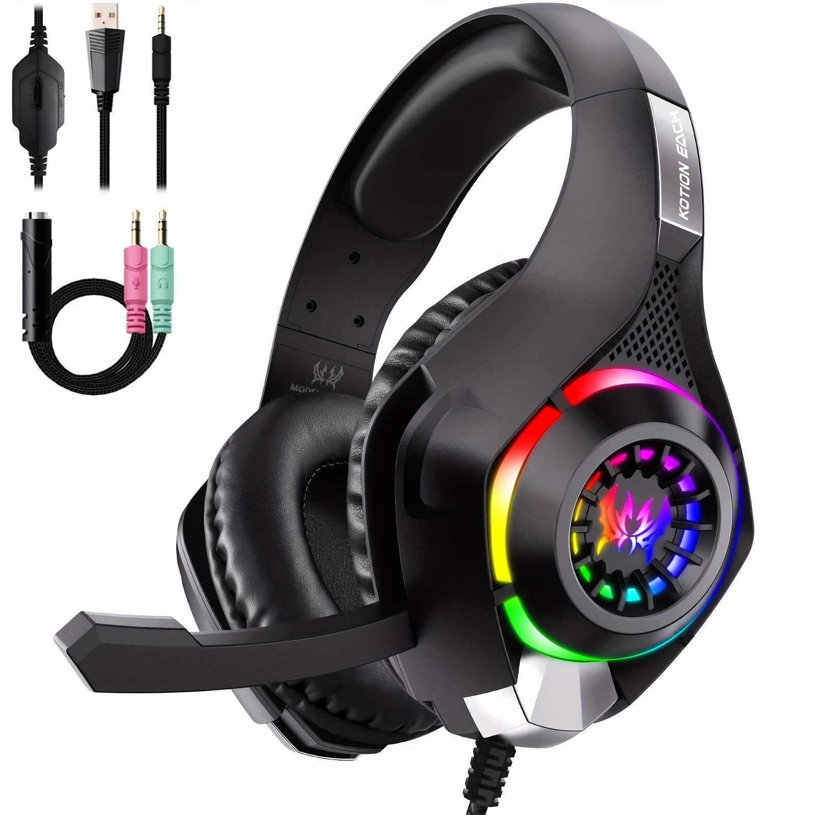 Gaming Headset with Noise Cancelling Microphone for PC, PS4, PS5 & Xbox by Snagg A Gaming Headset