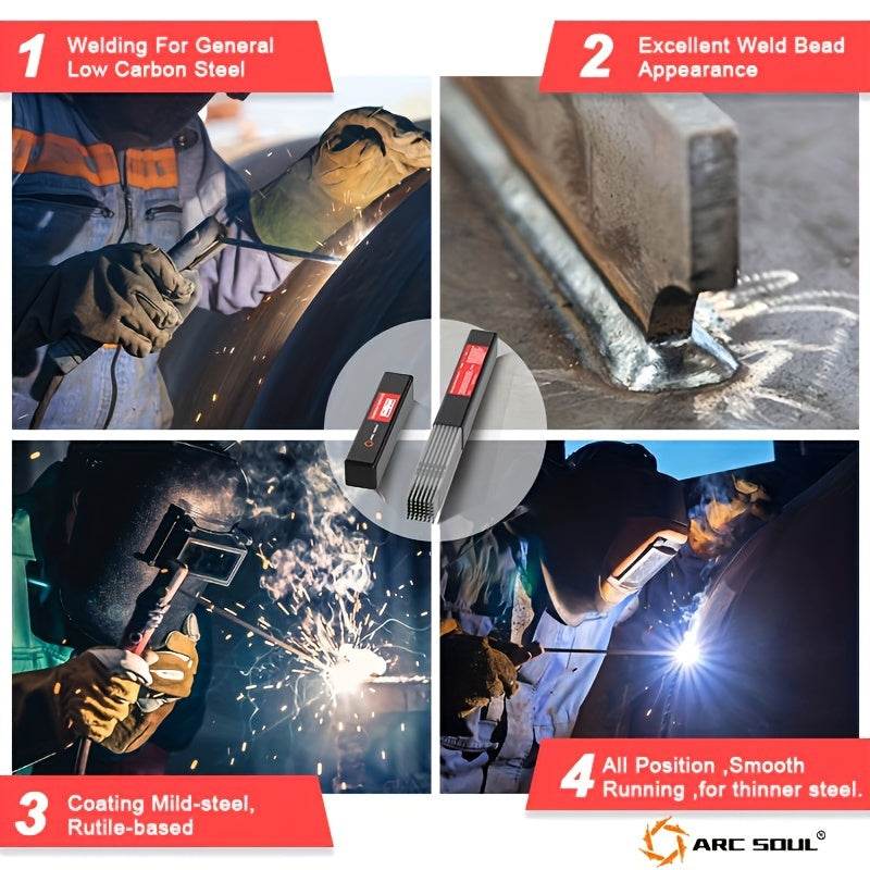 120pcs AWS E6013 Carbon Steel Welding Rods - SnaggIt