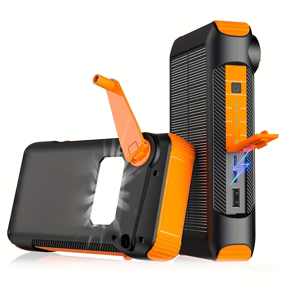 43800mAh Solar Power Bank with Built-in Charging Cable by Snagg A Power Bank