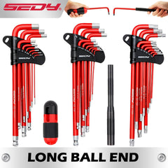 30-Piece Long Arm Hex & Torx Key Wrench Set - SnaggIt