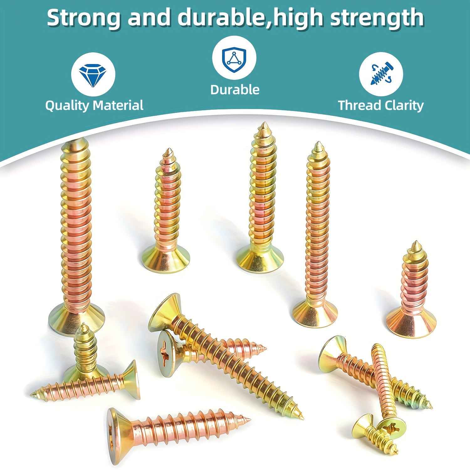 1350 Pcs Wood & Metal Screw Kit — M3.5/M4/M5 - M3.5 M4 M5 410 screws - 1350pcs - Power Tools Gadget