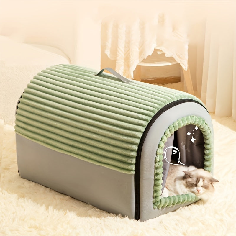Soft Sanctuary Enclosed Dog & Cat Bed by Snagg A Cave