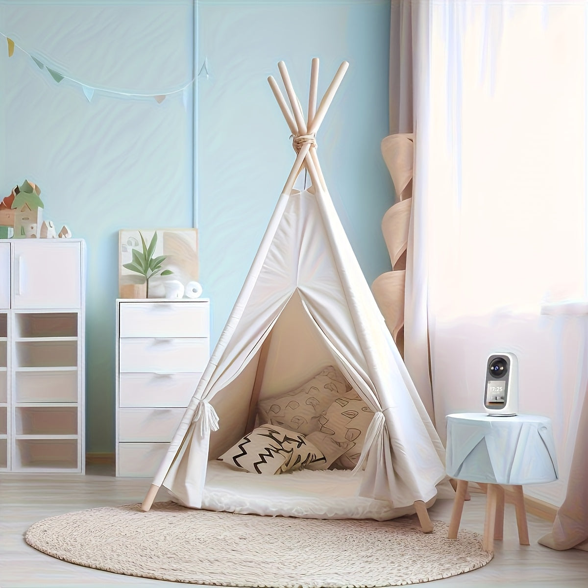 5G WiFi Security Camera – Indoor Night Vision Monitor with Screen by Snagg An Indoor Camera