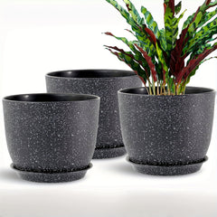 6pcs 10" Plastic Planter Set with Trays by Snagg A Pot