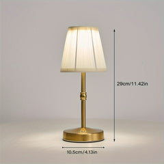 Rechargeable Antique Brass Lamp with Dimmer by Snagg A Table Lamp