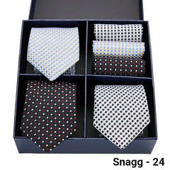 Luxury Men’s Silk Tie Set 3 Style Box