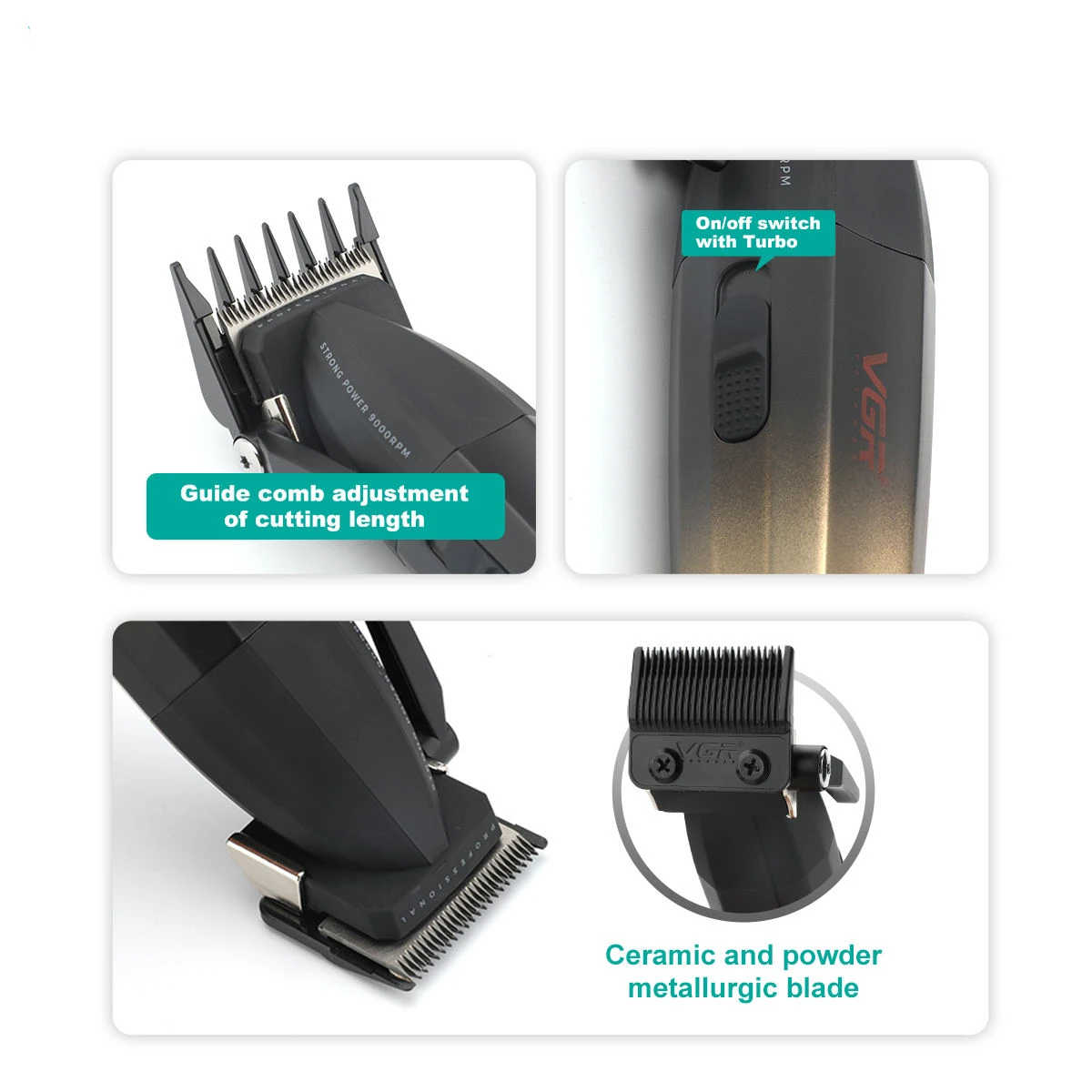 Professional 9000 RPM Master Clipper & DLC Precision Trimmer – Elite 300 Minute High-Performance Grooming Duo