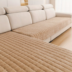 2pcs Elegant Quilted Flannel Sofa Cover Set by Snagg A Sofa Cover