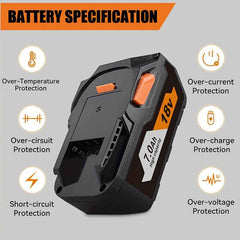 2 Pack 18 V 7.0 Ah Lithium-Ion Batteries — Replacement for Ridgid 18 V