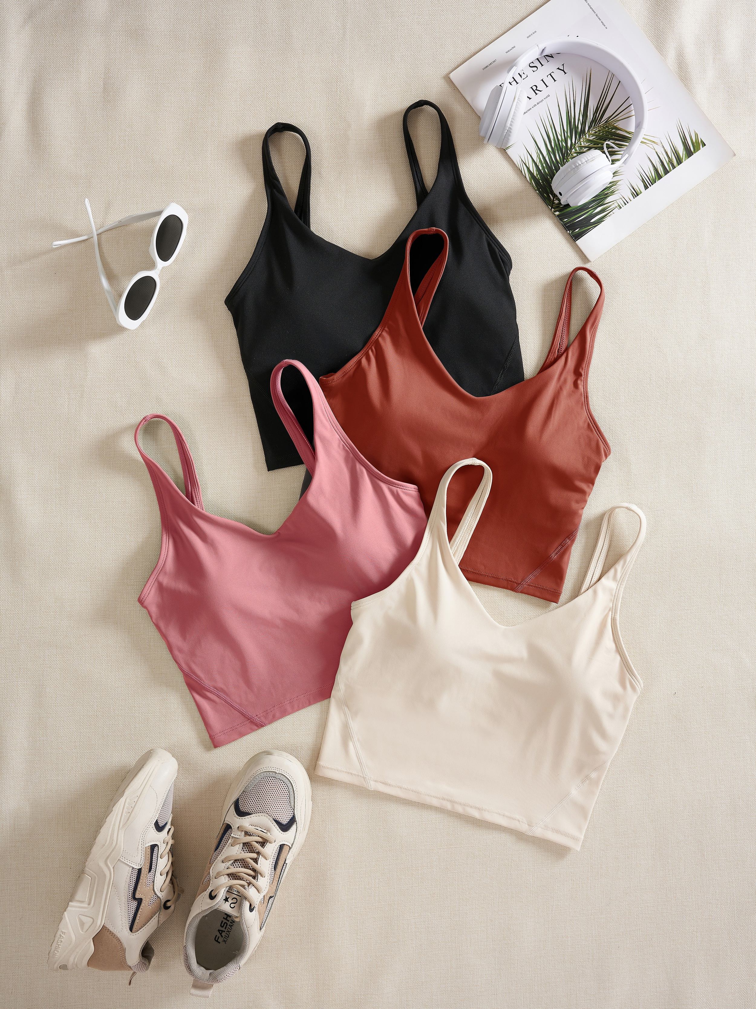 Women’s 4-Piece Sports V-Neck Tank Top by Snagg A Tank Top