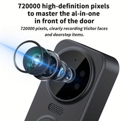 Smart Video Doorbell – 1080P HD Camera with 4.3″ Screen by Snagg A Doorbell Camera