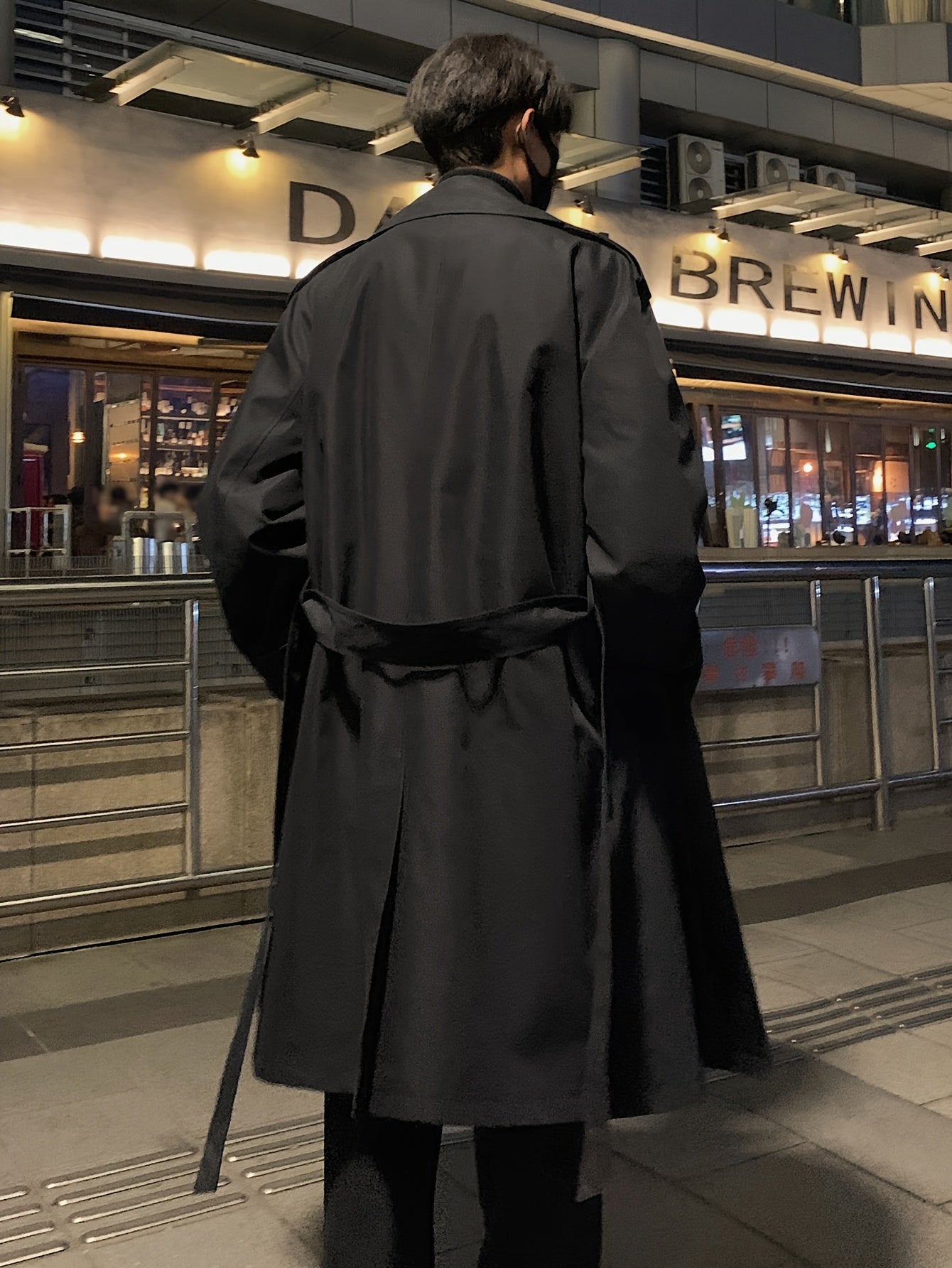 Men’s Double-Breasted Trench Coat with Belt by Snagg A Coat