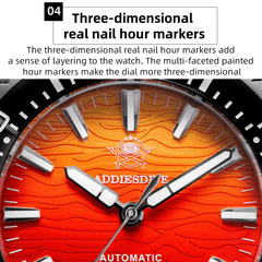 Automatic Classic Diver’s Watch – Sapphire Crystal Ceramic Bezel BGW9 Luminous “Fire Cloud” Dial - Men’s Watches