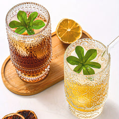 Premium Hobnail Glass Tumbler Set 4 11oz Non Slip Home by Snagg A Cup