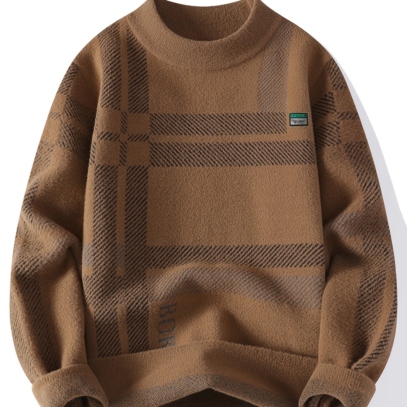 Men’s Color Block Crew Neck Sweater by Snagg A Jumper