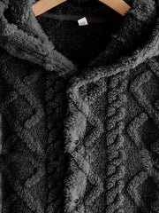 Cozy Men’s Fleece Pajama Set with Hooded Robe & Pants - SnaggIt