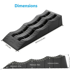 3 Step Ramp System with 3 Ton Load Capacity by Snagg A Wheel Chock