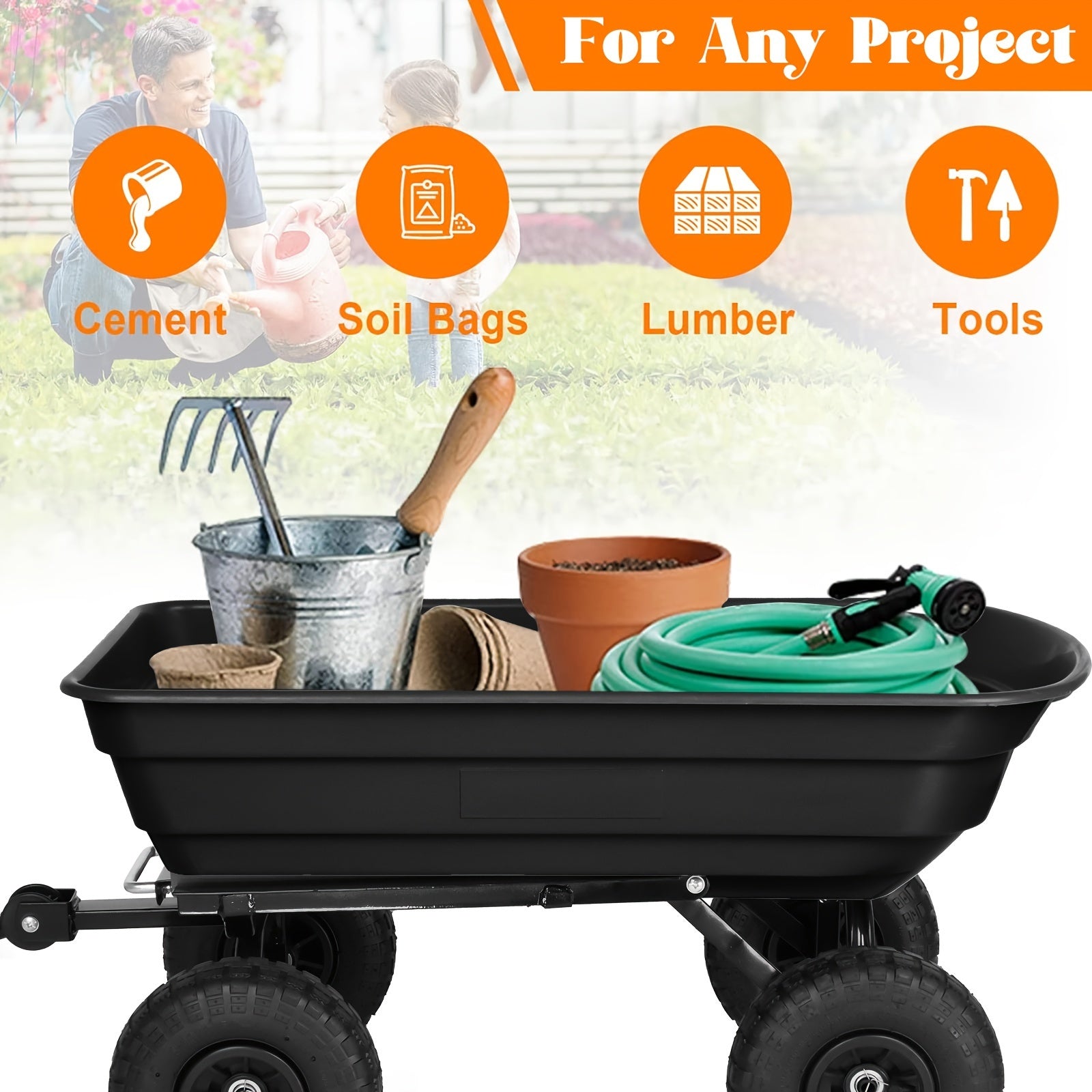 250kg Garden Dump Cart by Snagg A Trolley
