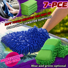 7pcs Car Cleaning Microfibre Sponge Set by Snagg A Microfibre Pad