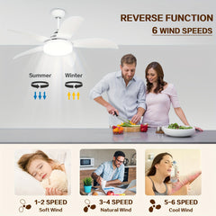 52" Outdoor Ceiling Fan with Light & Remote by Snagg A Fan