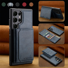 2 in 1 Luxury Magnetic Wallet Case – Samsung Galaxy S23 Series - B - Blue / FE - Phone Cases & Covers