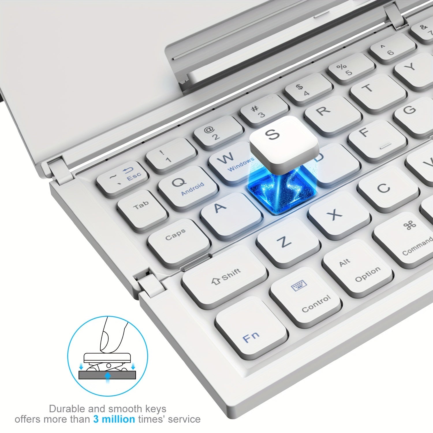 Foldable Portable BT Keyboard For IOS & Android by Snagg A Wireless Keyboard