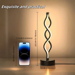 2pcs Modern Spiral LED Desk Lamps by Snagg A Table Lamp