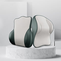 2pcs Nappa Leather Car Headrest & Lumbar Support Set by Snagg A Headrest