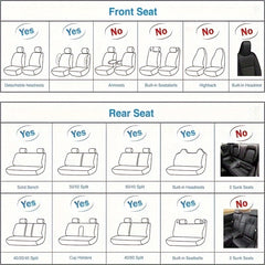 5 Seater All-Inclusive Car Seat Cover Set by Snagg A Seat Cover
