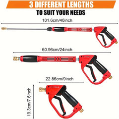 5000PSI 3IN1 High Pressure Washer Gun Lance with Nozzle