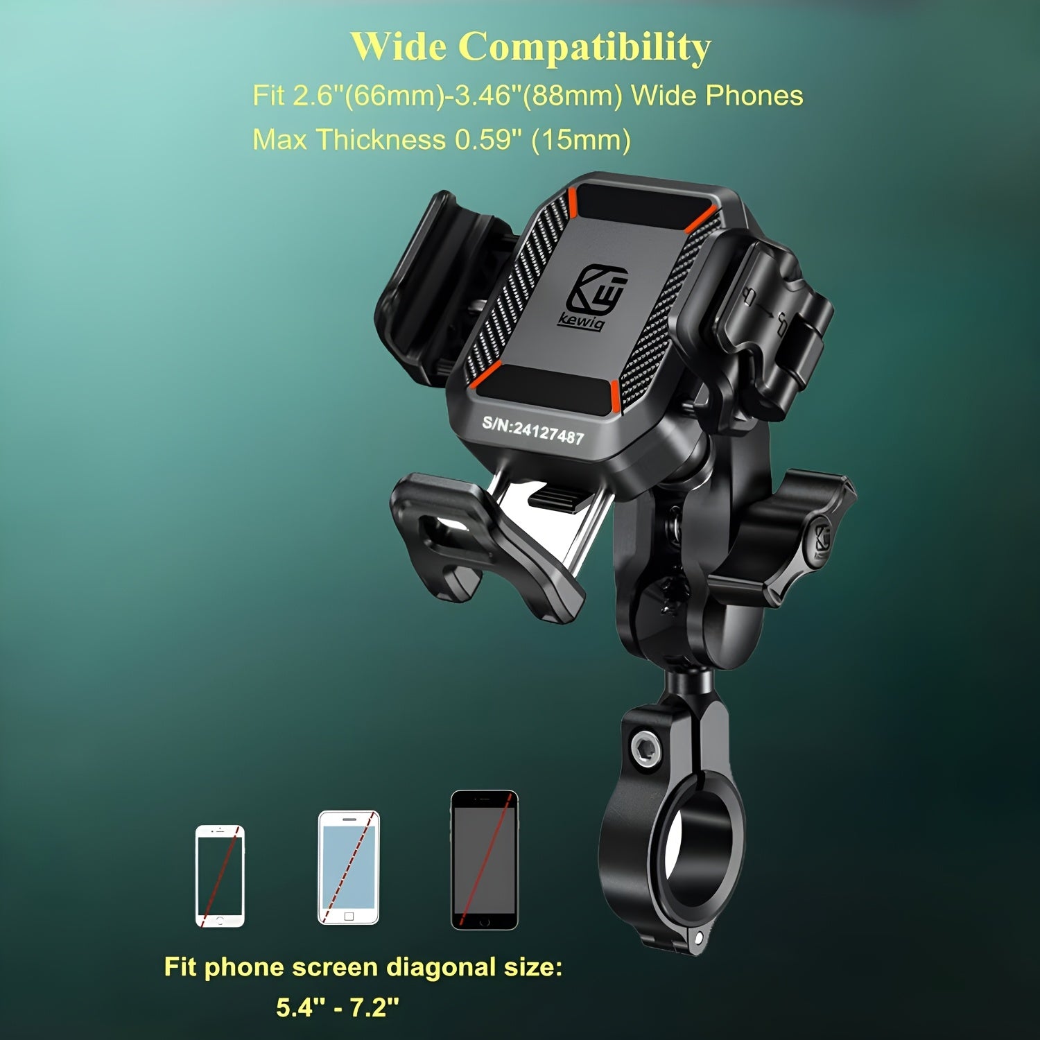 Motorcycle Phone Mount by Snagg A Phone Holder