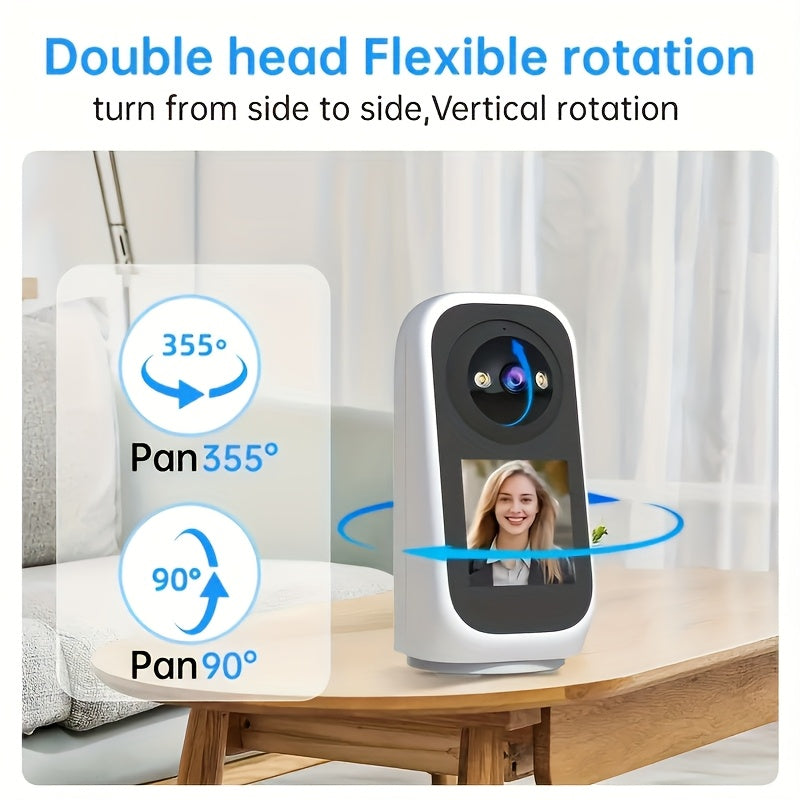 5G WiFi Security Camera – Indoor Night Vision Monitor with Screen by Snagg An Indoor Camera