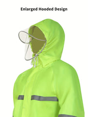 Men’s Double Layer Long Raincoat with Hood by Snagg A Raincoat