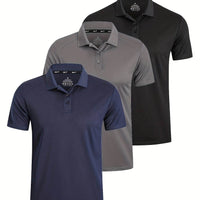 3-Pack Men’s Golf Polo Shirts - SnaggIt
