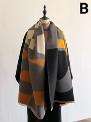 Luxury Double Sided Winter Scarf for Women