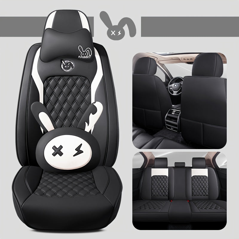 Universal PU Leather Car Seat Cover Set by Snagg A Seat Cover
